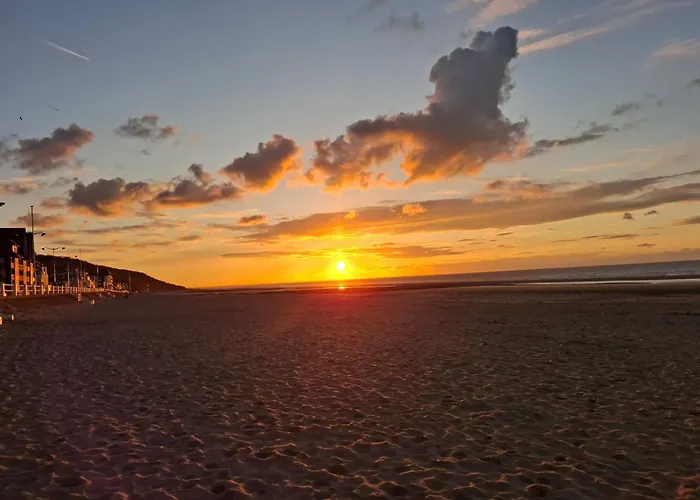 Jardin 3 Pieces A 80m De La Avec Parking Privatif - Fr-1-712-98 * Villers-sur-Mer